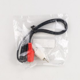 Kabel Adaptor Audio 3.5 mm Female ke RCA Male HiFi 40 cm - Black - 4