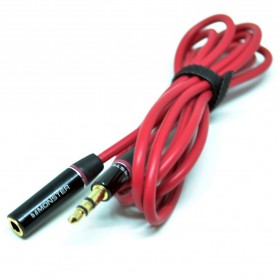 Monster Kabel AUX HiFi Audio Cable 3.5 mm Male to Female - AV118 - Red - 2
