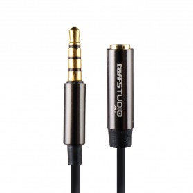 TaffSTUDIO Kabel Aux Audio Extension 3.5mm Male to Female 2M - AV121 - Black