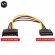 Gambar produk XZT Kabel SATA Power 15 PIN Famale ke Male 0.5 Meter