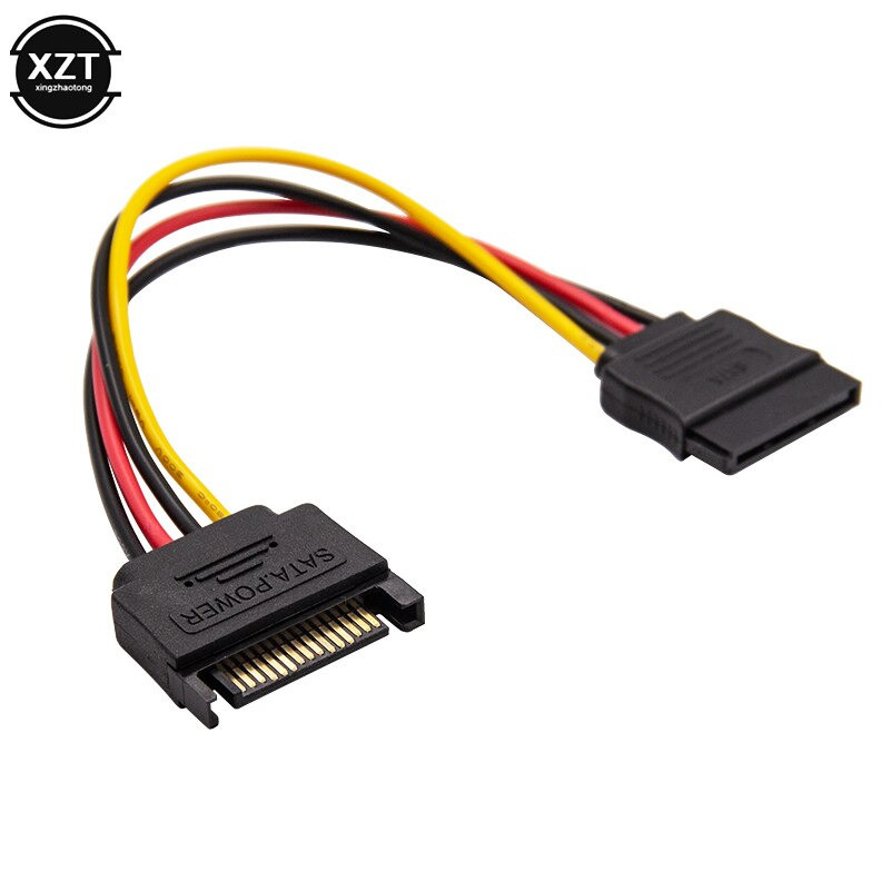 Gambar produk XZT Kabel SATA Power 15 PIN Famale ke Male 0.5 Meter