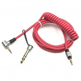 Aux Audio Cable Pro Detox 3.5 and 6.5 mm Male to Male - AV141 - Red - 2