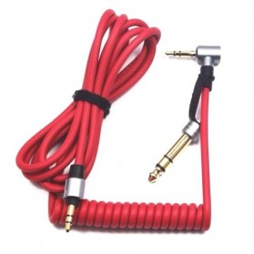 AUX Audio Cable Pro Detox 3.5 and 6.5 mm Male to Male - AV141 - Red - 3