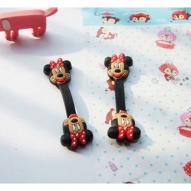 minnie style earphone cable organizer black jakartanotebook minnie style earphone cable organizer black jakartanotebook