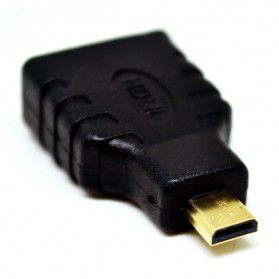 Konverter Micro HDMI Male to HDMI Female Adapter Gold Plated - 3