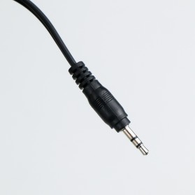 Overfly Splitter Audio Cable 3.5 mm Male to Dual 3.5 mm Female Adaptor HiFi 20 cm - AV111 - Black - 3