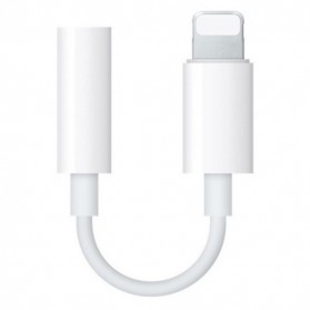 Kabel Lightning ke 3.5mm Headphone for iPhone 7/8/X - White - 1