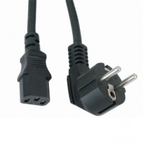 Jual Kabel Power PC / Komputer - Kabel Power 3 Pin 16A EU Plug - Black