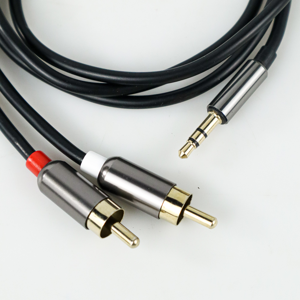 FONKEN Kabel AUX 3.5mm Male ke 2 RCA 