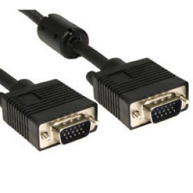 Kabel Vga 15 Pin Male Ke Male 20 Meter Ls401 Black