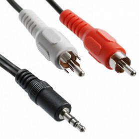 HiFi Good Quality Jack 3.5 mm Stereo to RCA Male Audio Cable 1 m - S-PC-095521 - 3
