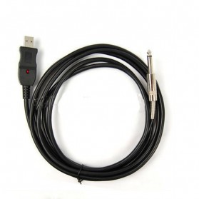 TSAI USB Gitar Link Audio Cable for PC / Mac 3M - AY14 - Black