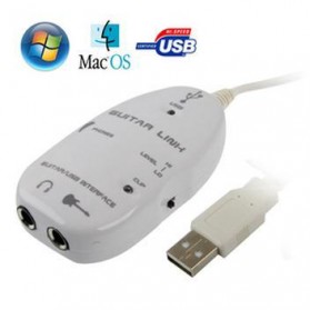 Kabel Link Gitar ke USB - AY07 (OEM) - White - 1