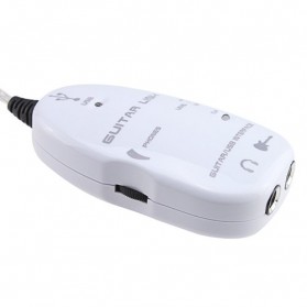 Kabel Link Gitar ke USB - AY07 (OEM) - White - 3