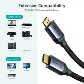 CHOETECH Kabel HDMI ke HDMI 2.1 Gold Plated 8K 60Hz 2 Meter - XHH01 - Black - 2