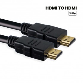 FSU High Speed HDMI to HDMI Cable OD7.3mm Gold Plated 4K 1.5 Meter - HD101 - Black