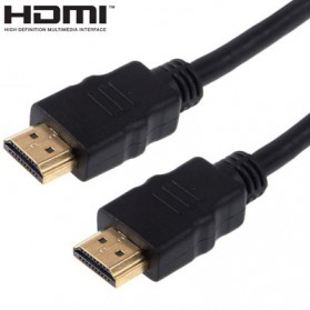 High Speed HDMI to HDMI Cable OD7.3mm Gold Plated 4K - 3m - Black - 2
