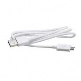 Kabel Data Micro USB 1 Meter untuk BB Sony Samsung LG Nokia HTC - V8B - White - 2