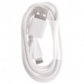 Kabel Data Micro USB 1 Meter untuk BB Sony Samsung LG Nokia HTC - V8B - White - 5