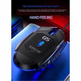Silver Eagle Mouse Gaming LED RGB 3200 DPI Silent Version - G5 - Black - 5