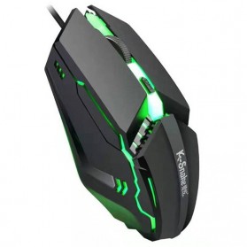 K-Snaker Mouse Gaming Luminous LED RGB 1600 DPI - M11 - Black