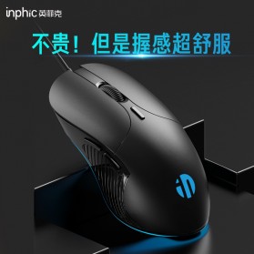 Inphic Mouse Gaming Wired RGB 1600 DPI - PB1 - Black