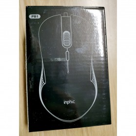 Inphic Mouse Gaming Wired RGB 1600 DPI - PB1 - Black - 5