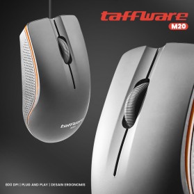 Taffware Wired Mouse USB 800 DPI - M20 - Black