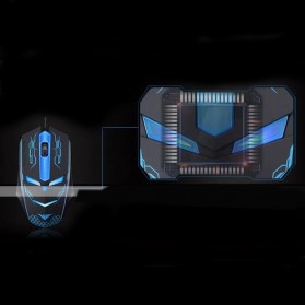 Rajfoo Terminator Professional Gaming Mouse 1600 DPI - Black - 6