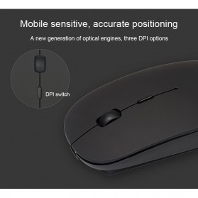 BUBM Wireless Optical Mouse 2.4G - WXSB (ORIGINAL) - Black - 8