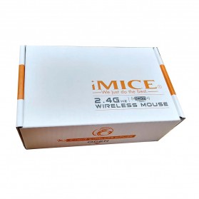 iMice Ergonomic Wireless Gaming Mouse 2000 DPI Silent Version - 1800 - Black - 8