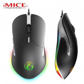 iMice Gaming Mouse LED RGB 6400 DPI Professional Version - X6 - Black