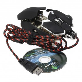 LUOM G10 Mouse Gaming LED Optical 4000 DPI - Black - 5