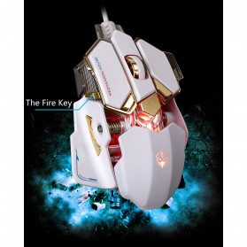 LUOM G10 Mouse Gaming LED Optical 4000 DPI - Black - 9