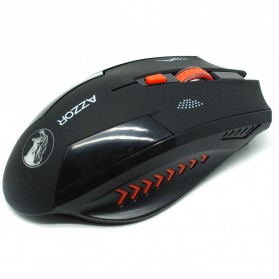 Azzor Mouse Gaming Wireless Rechargeable USB 2400 DPI 2.4G - Black - 2