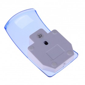Mouse Wireless Optical Transparan - Blue - 3