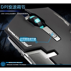 Geyes Gaming Mouse Wireless 1600 DPI - Black - 8