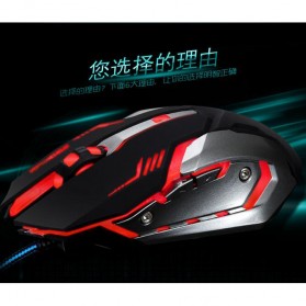 RAJFOO Gaming Mouse Laser - Model 4 - Black - 2