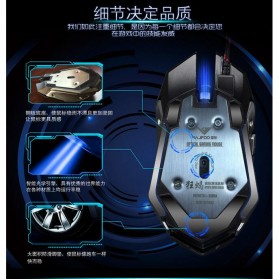 RAJFOO Gaming Mouse Laser - Model 4 - Black - 11