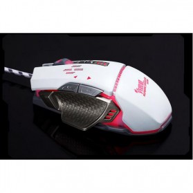 RAJFOO Gaming Mouse Laser - Model 5 - White - 3