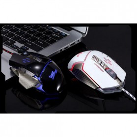 RAJFOO Gaming Mouse Laser - Model 5 - White - 4