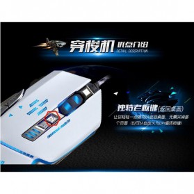 RAJFOO Gaming Mouse Laser - Model 5 - White - 8