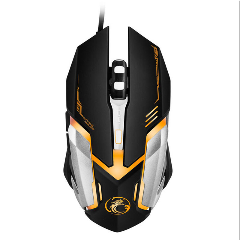 iMice V6 Gaming Mouse RGB LED 4800DPI - Black - JakartaNotebook.com