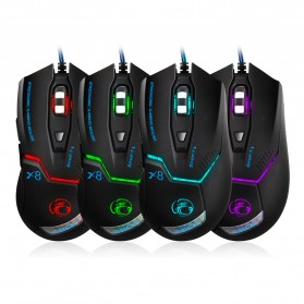 iMice X8 Gaming Mouse Ergonomic RGB LED 3200DPI - Black - 6