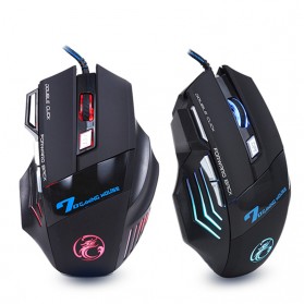iMice X7 Dark Knight Gaming Mouse RGB LED 5500DPI - Black - 2