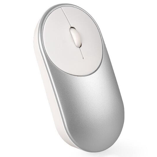 2 Ergonomic Minimalist Wireless Optical Mouse - Silver - 3 .