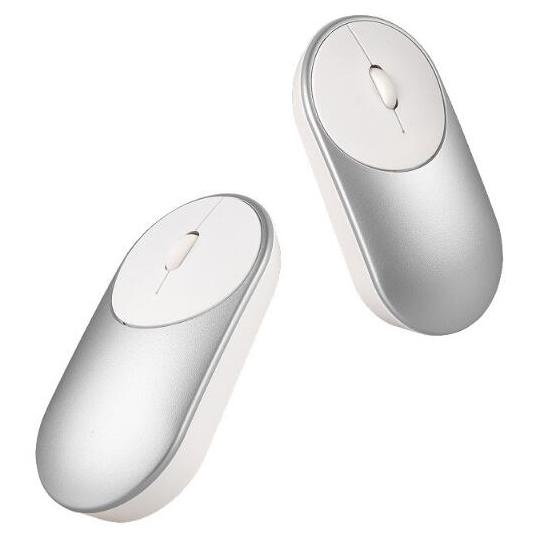 Ergonomic Minimalist Wireless Optical Mouse - Silver - 5 .