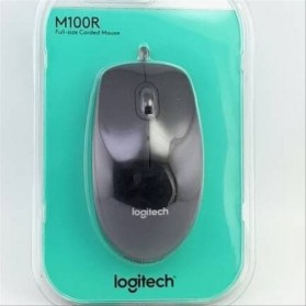 Logitech Wired Optical Mouse Kabel - M100R - Black - 5