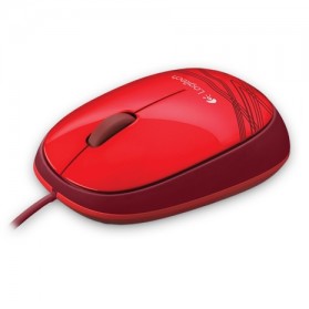Logitech Wired Mouse - M105 - Red - 4