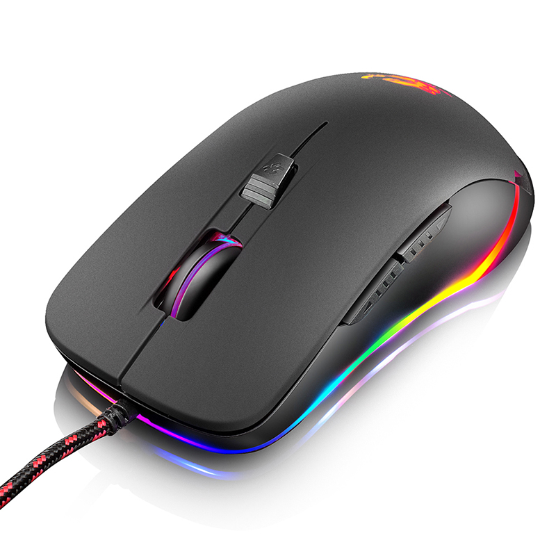 Free Wolf Mouse Gaming USB 2400 DPI dengan LED RGB V6